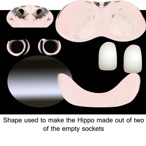 Creation of Dancing Pink Hippo: Step 3